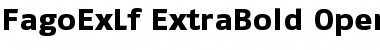 Download FagoExLf ExtraBold Font Title Preview