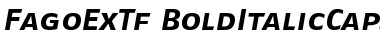 Download FagoExTf BoldItalicCaps Font