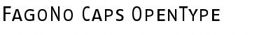 Download FagoNo Caps Font Title Preview