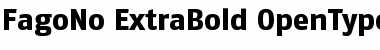 Download FagoNo ExtraBold Font Title Preview
