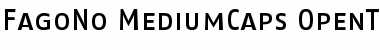 Download FagoNo MediumCaps Font Title Preview