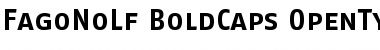 Download FagoNoLf BoldCaps Font Title Preview