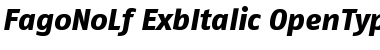 Download FagoNoLf ExbItalic Font Title Preview