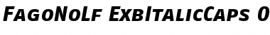 Download FagoNoLf ExbItalicCaps Font Title Preview