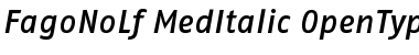 Download FagoNoLf MedItalic Font Title Preview