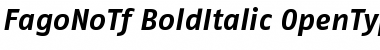 Download FagoNoTf BoldItalic Font