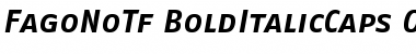 Download FagoNoTf BoldItalicCaps Font