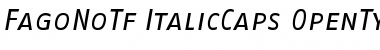 Download FagoNoTf ItalicCaps Font
