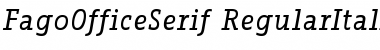 Download Fago Office Serif Regular Italic Font