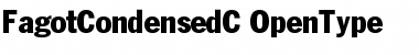 Download FagotCondensedC Regular Font Title Preview