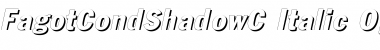Download FagotCondShadowC Italic Font