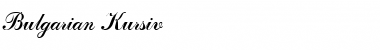 Download Bulgarian Kursiv Italic Font Title Preview