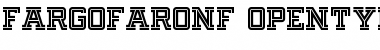 Download Fargo Faro NF Regular Font Title Preview