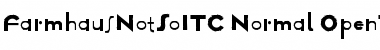 Download FarmhausNotSoITC Regular Font Title Preview