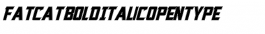 Download Fatcat Bold Italic Font Title Preview