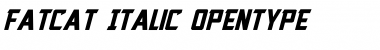 Download Fatcat Italic Font Title Preview