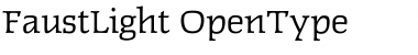 Download FaustLight Regular Font Title Preview