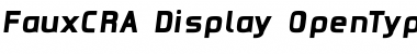Download FauxCRA Display Font Title Preview