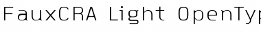 Download FauxCRA Light Font Title Preview