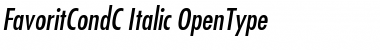 Download FavoritCondC Italic Font Title Preview