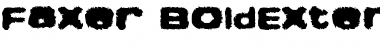 Download Faxer BoldExtended Font Title Preview