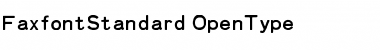 Download Faxfont Standard Font Title Preview