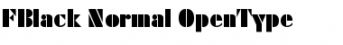 Download FBlack Regular Font Title Preview