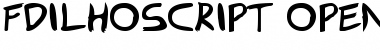 Download FD Ilhoscript Regular Font Title Preview