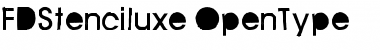 Download FD Stenciluxe Regular Font Title Preview