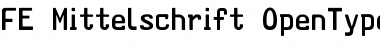 Download FE Mittelschrift Font Title Preview