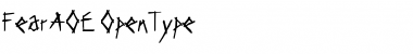 Download FearAOE Regular Font Title Preview