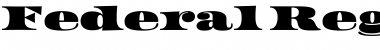 Download Federal Regular Font Title Preview