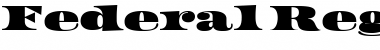Download Federal Regular Font Title Preview