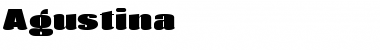 Download Agustina Heavy Font Title Preview