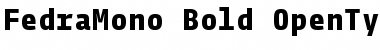 Download Fedra Mono Bold Font Title Preview