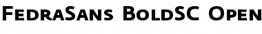Download Fedra Sans Bold SC Font Title Preview