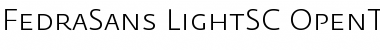 Download Fedra Sans Light SC Font Title Preview