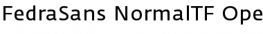 Download Fedra Sans Normal TF Font Title Preview