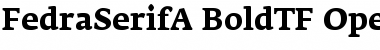Download FedraSerifA BoldTF Font Title Preview