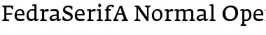 Download FedraSerifA Normal Font Title Preview