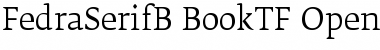Download FedraSerifB BookTF Font Title Preview