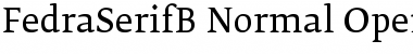 Download FedraSerifB Normal Font Title Preview