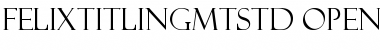 Download Felix Titling MT Std Regular Font Title Preview