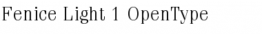 Download ITC Fenice Light Font Title Preview