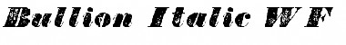 Download Bullion Italic WF Regular Font Title Preview