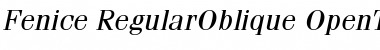 Download ITC Fenice Regular Oblique Font Title Preview