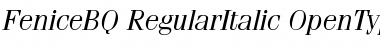 Download Fenice BQ Regular Font Title Preview