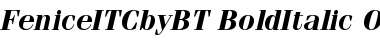 Download ITC Fenice Bold Italic Font Title Preview