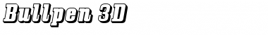 Download Bullpen 3D Regular Font Title Preview