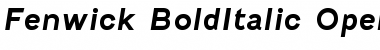 Download Fenwick Bold Italic Font Title Preview